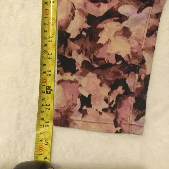 Simply Vera Vera Wang Pants Purple Floral Skinny Size 4 - Picture 7 of 11